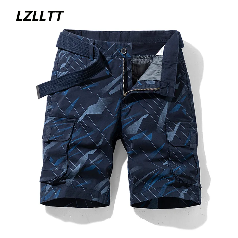 Summer Mens Cargo Shorts Men Fashion Casual Cotton Classic Brand Clothing Outdoor Military Large Size Joggers Shorts Male Hot 38