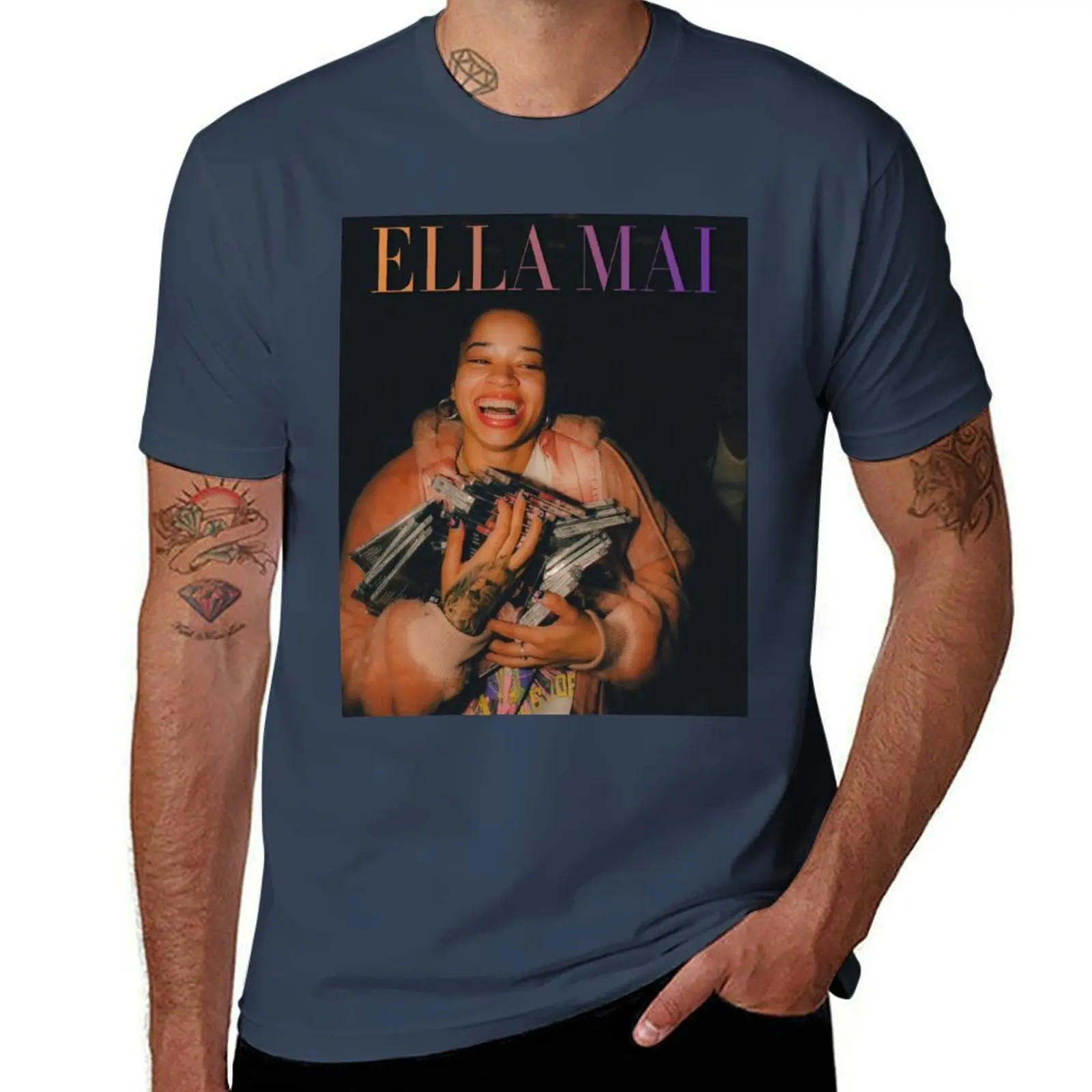 

Ella Mai T-Shirt Fitness Training Breathable Tee