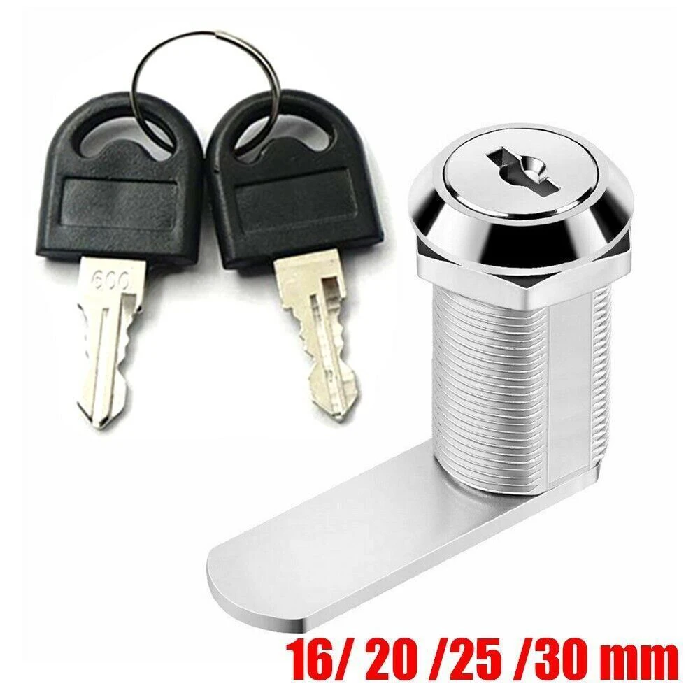 

16/20/25/30mm Cam Lock With 2 Keys For Door Cabinet Mailbox Drawer Cupboard Storage Cabinet Lock Hardware Accessories