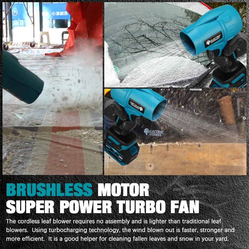 200 متر/الثانية فرش 150000 دورة في الدقيقة منفاخ الهواء الكهربائي توربو مروحة نفاثة يده أداة نفخ الغبار لماكيتا 18 فولت بطارية دبوس #3