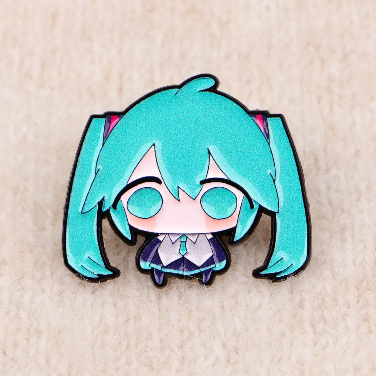 Anime Girl Q Version Enamel Pins Kawaii Virtual Singer Brooches Backpack Hat Clothes Badge Decoration Fans Collection Gift image 4