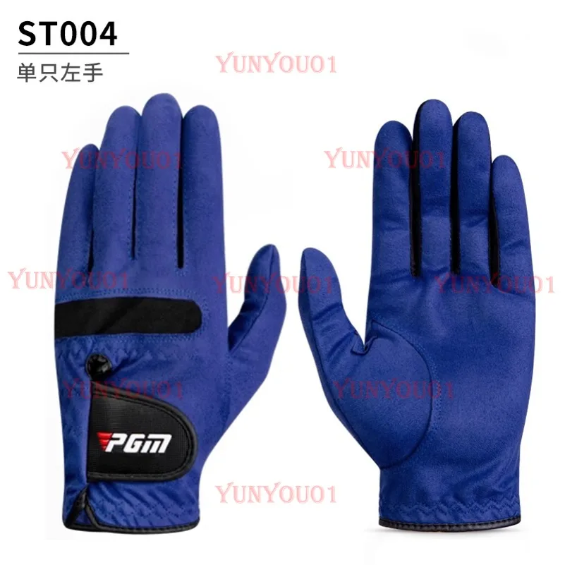 

Перчатки для гольфа PGM, мужские дышащие ткани из микрофибры, нескользящие и износостойкие клюшки Frisbee Caddies для левой и правой руки