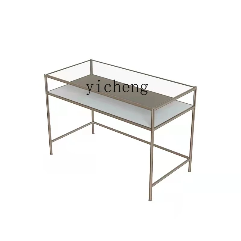 

HSN Nakajima display table stainless steel creative women's clothing store middle shoe bag jewelry display cabinet water table