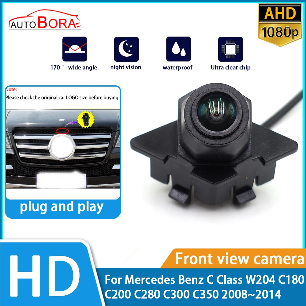 

ZhuCamX HD Clear Night Vision LOGO Parking Front View Camera For Mercedes Benz C Class W204 C180 C200 C280 C300 C350 2008~2014