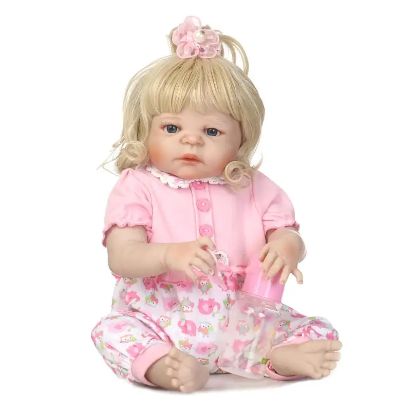 

Spot full rubber simulation baby doll girl family toy Christmas gift