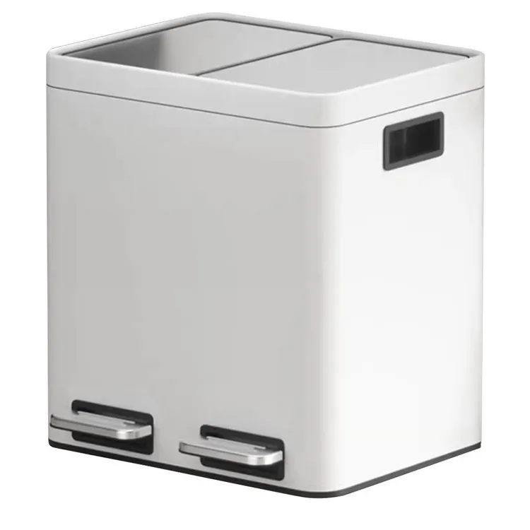 

Kitchen sorting trash can Household large-capacity foot-operated dry and wet waste sorting trash can with lid