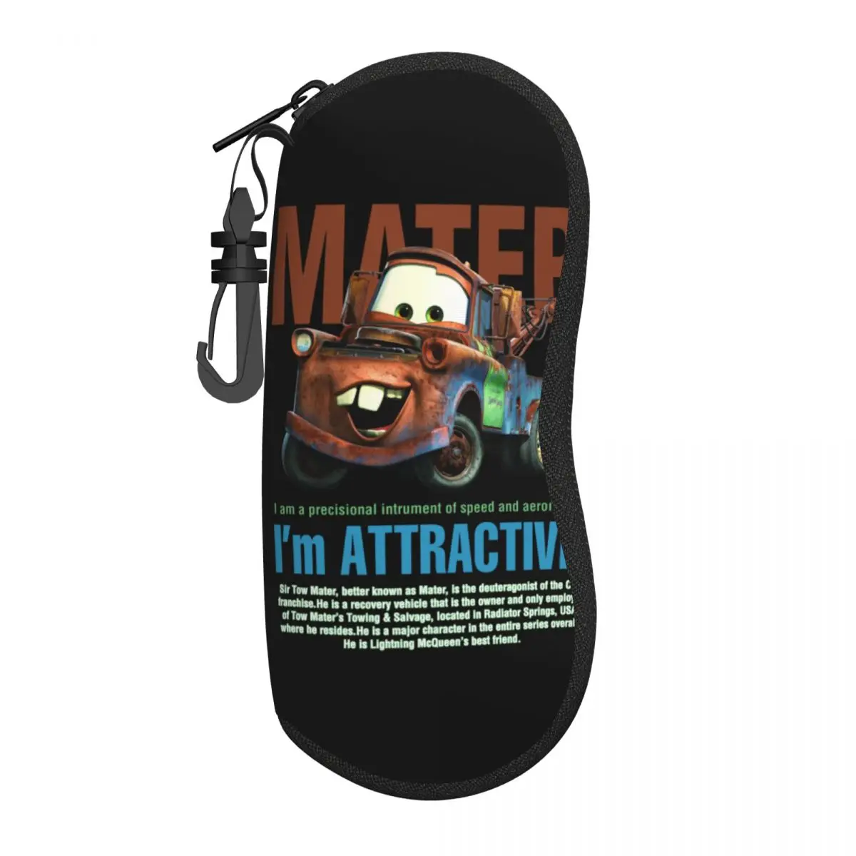 

Cartoon Cars Mater Eyeglass Glasses Case Men Women Soft Sunglasses Protective Box