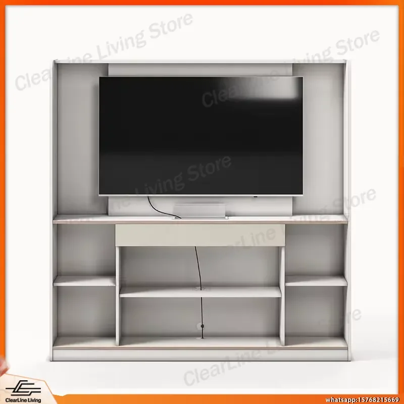 Modern MDF Multimedia Conference Table with Cable Management Box for Office School Hotel Meeting Room Training Room TV Stand