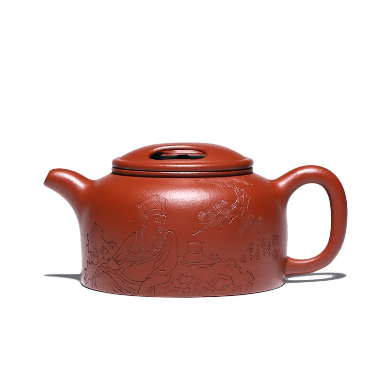 Yixing Purple Clay Pot Original Yixing Clay Famous National High-Tech Wensheng Handmade Cow Cover Lotus Seed Teapot Collection T