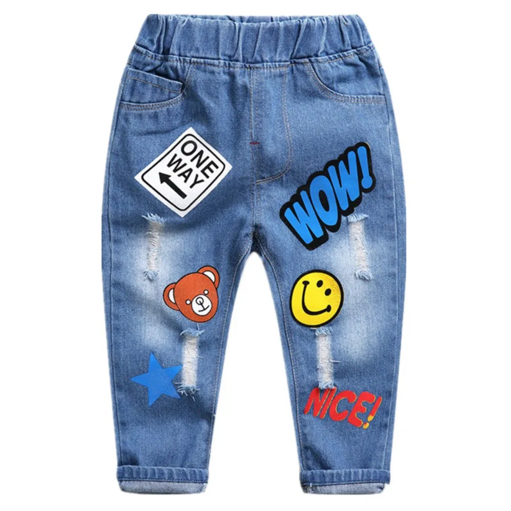 Hot Selling Summer Boys\' Denim Trousers, Children\'s Clothing, Children\'s Pants, Spring and Autumn Baby Jeans, Trendy