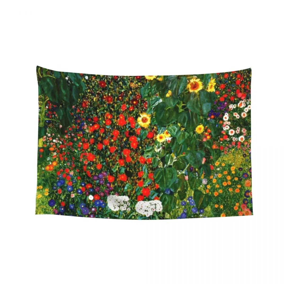 

Klimt - Farm Garden with Sunflowers Tapestry Kawaii Room Decor Wall Decor Hanging Decoration For Home Tapestry