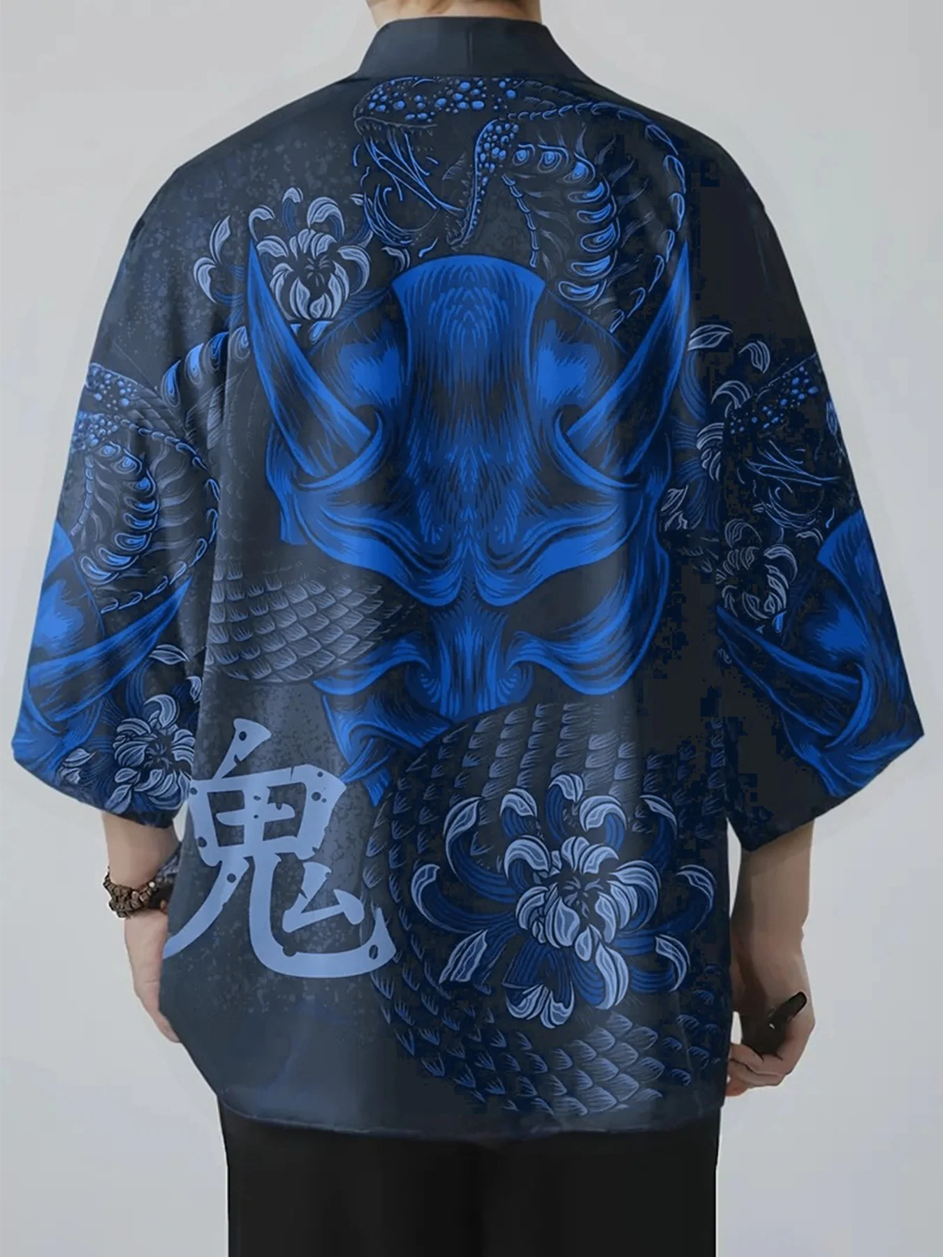 Serpente Demone kimono uomo Kimono giapponese Cardigan Camicia Donna Haori Yukata Cosplay Abbigliamento tradizionale kimono uomo kimono uomo