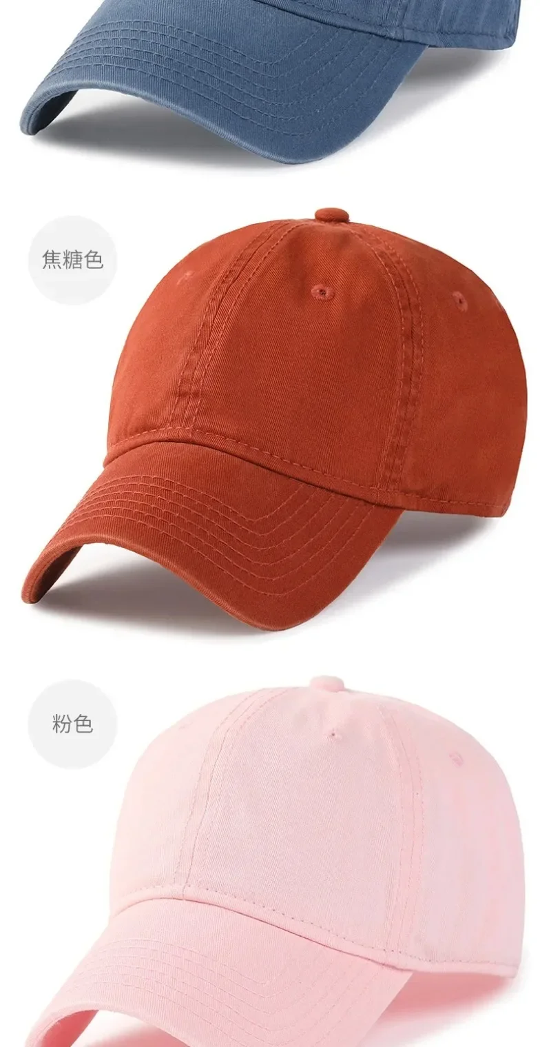 Neue Einfarbig Große Größe 63 cm Weiche Baumwolle Baseball Caps Männer Klassische Plus Snapback Kappe Damen Hohe Qualität Golf sonnenhut 59-62 cm – Detail 7