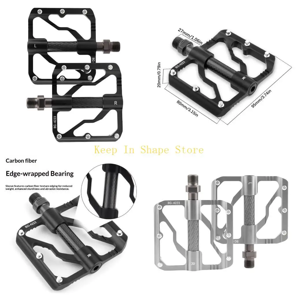 

U1JC Bike Pedals Aluminum Construction for Harsh Outdoor Environment