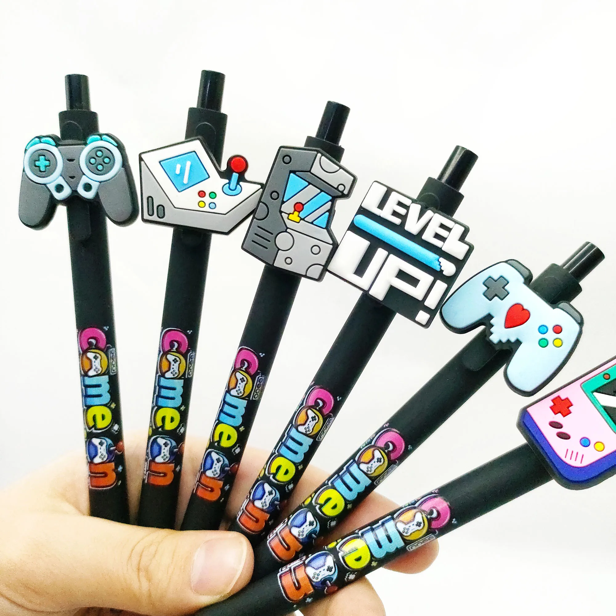 

15pcs/20pcs black game console controller theme ballpoint pen student writing press neutral pen birthday gift.