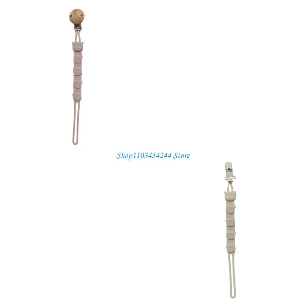 

Cartoon Silicone Pacifier Chain Soother Strap Pacifier Hold for Boy Girls