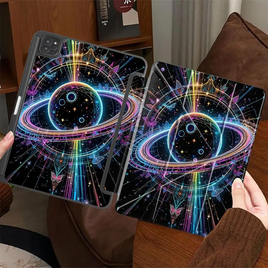 Funda para Tablet Mysterious Planet para iPad Air 4 5 M3 M2 M4 11 pulgadas Pro 11.ª 10.ª 9.ª 8.ª 7.ª 12.9 pulgadas Mini 6 7 Pro 2025 con soporte