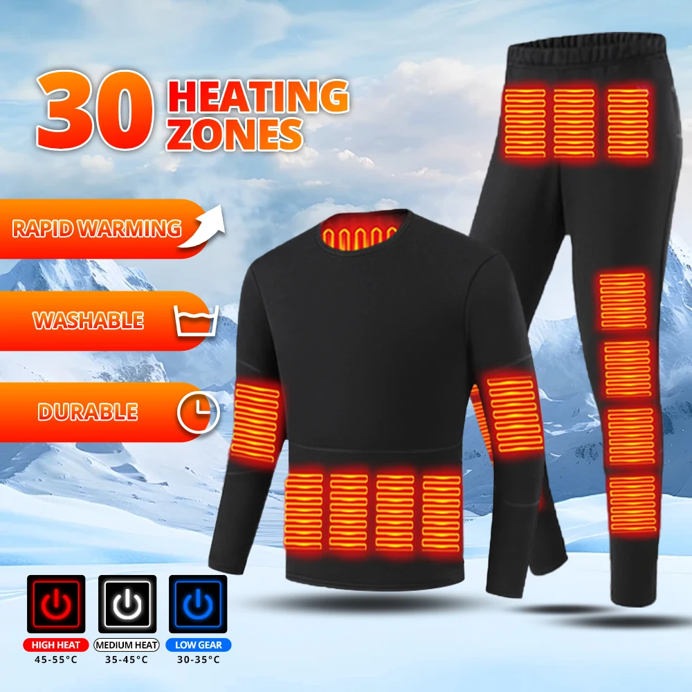 

Комплект нижнего белья с подогревом двигателя, брюки, USB 30, зоны, электрическое отопление, зимние виды спорта, термобелье, брюки, оборудование с электрическим подогревом