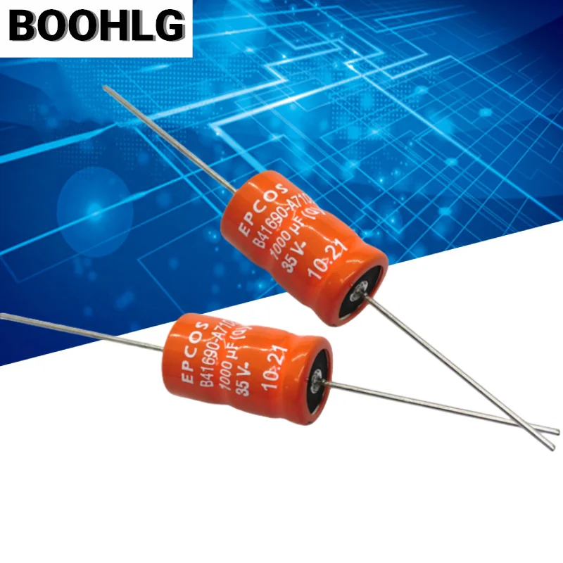 

5PCS SIKOREL 35v 1000uF 14X25MM axial audio electrolytic capacitor