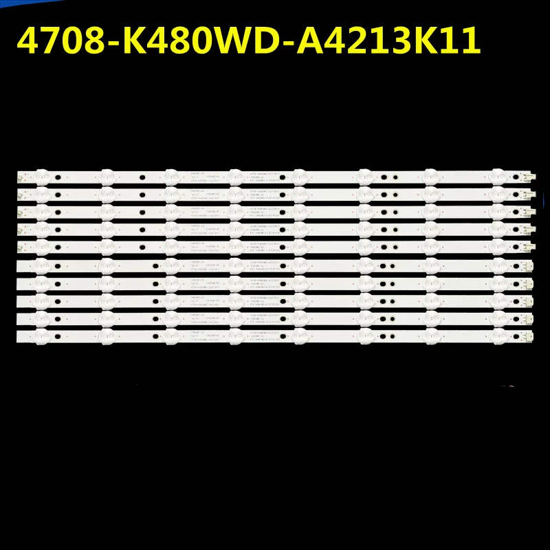 5set LED Backlight Strip for 48PFL5445/T3 LED48D8800 48PFF3055/T3 LE48B510F K480WD 4708-K480WD-A4213K11 4708-K480WD-A4213K01