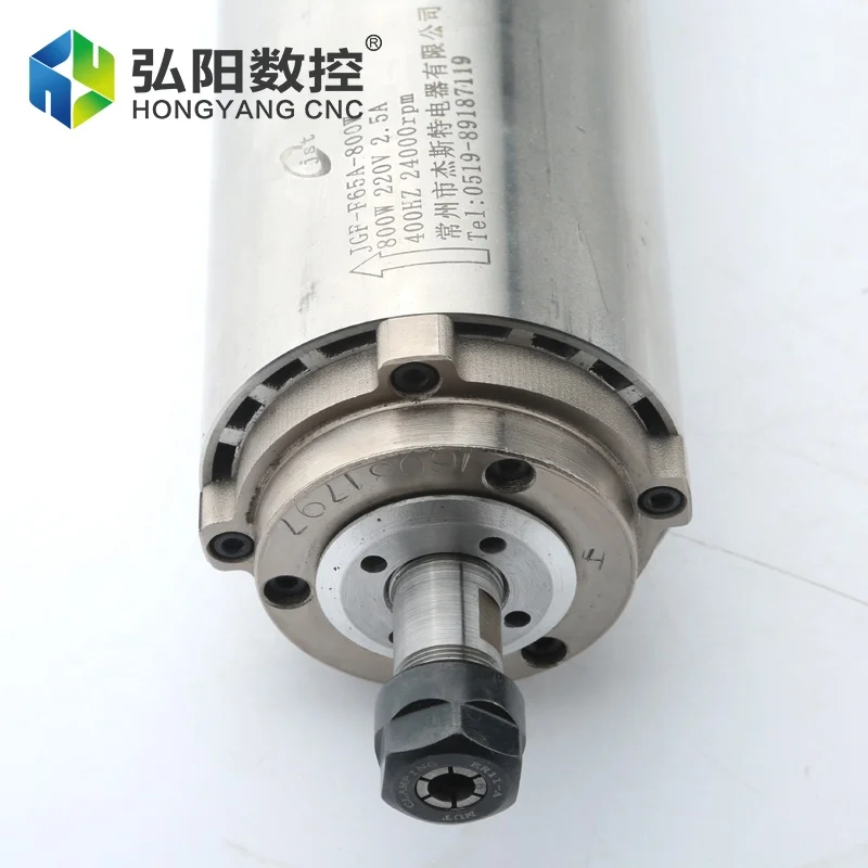 Router di CNC che utilizza il motore da 0,8 kW raffreddato ad aria del mandrino Er11 2.5a 800w Jgf-F65a-800w 400hz