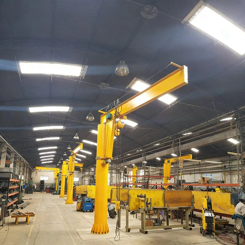 Floor Mounted 3T Electric Rotating Jib Crane Column Cantilever Crane for Factory Lifting Loading Work