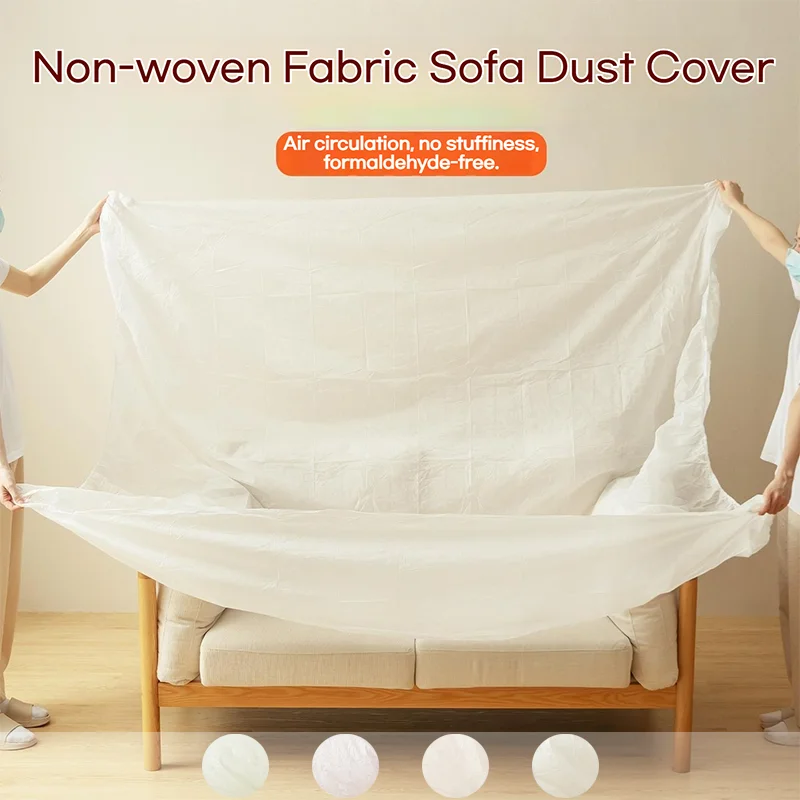 

Multi-Purpose Disposable Dust Cover 1-6 Pcs with Elastic Edges Dustproof Waterproof for Sofa/Desk/chairs Home Renovation Covers