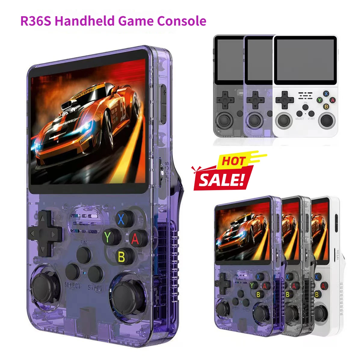 

Новая портативная игровая консоль R36S в стиле ретро, система Linux, 3,5-дюймовый IPS-экран, портативный карманный видеоплеер, 64/128 ГБ, игровой подарок