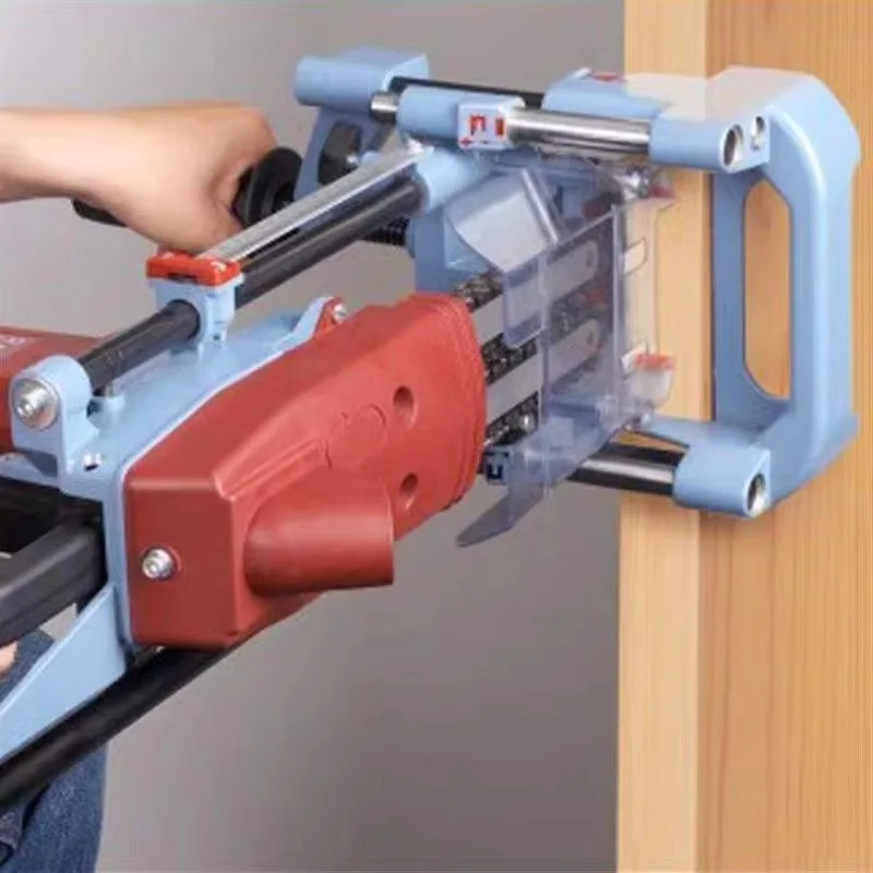 Portable Woodworking Deep Slot Chain Mortiser DIY Timber Power Tools Carpenter Door Lock Hole Driller Mortising Machines