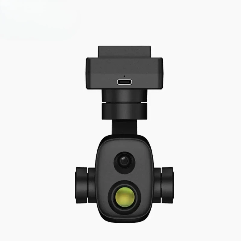 Mini Bi-Optical Pod 640*512 High Resolution Thermal Imaging Temperature Measurement 4K Visible Light PTZ Camera