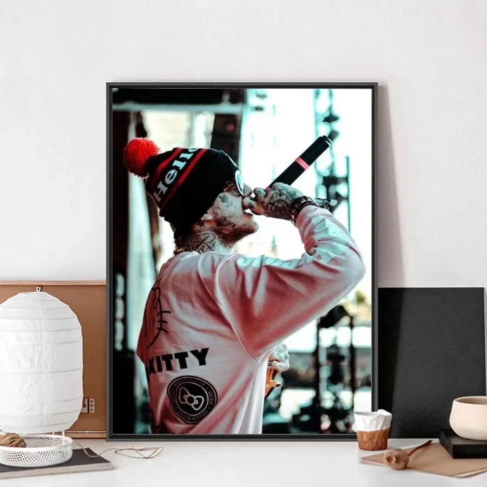 Hip Hop Rapper Lil Peep   Poster No Framed Poster Kraft Club Bar Paper Vintage Poster Wall Art Painting Bedroom Study Stickers