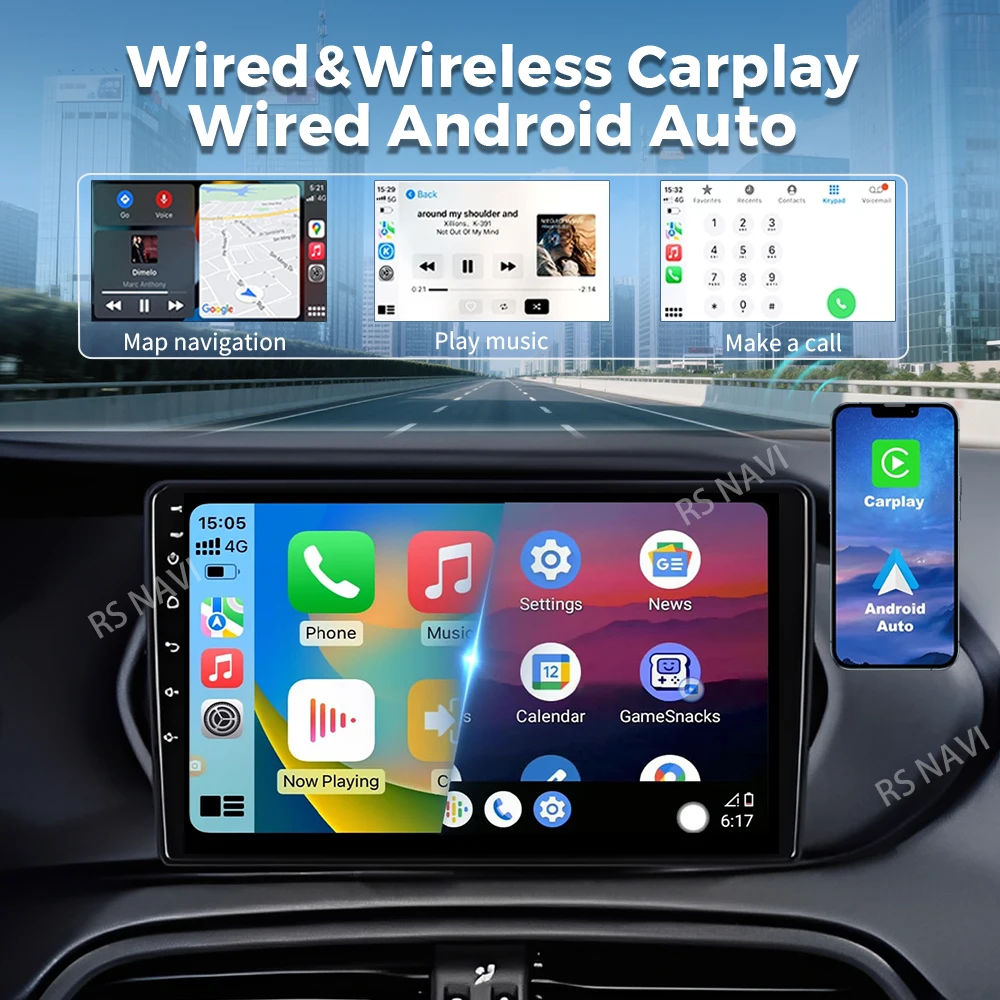 Android 16 For Fiat Tipo Egea Dodge Neon 2015-2018 2K QLED Stereo Car Radio Multimedia Video Player GPS 4G CarPlay