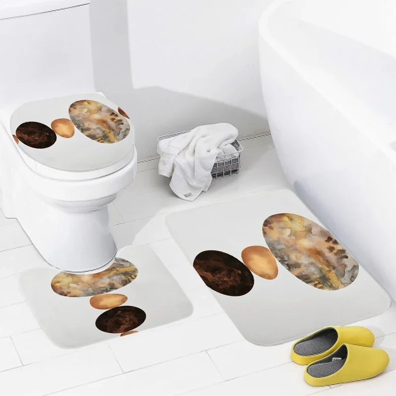 Home bathroom floor mats Anime animal style Bath Foot mat modern accessories rug Toilet mat Bathtub anti-slip carpet aaaa