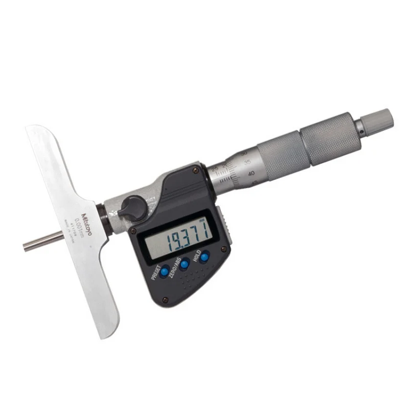 ميتوتويو JapanMitutoyoDepth ميكرومتر شاشة ديجيتال إلكترونية/نوع ميكانيكي مع قضيب قياس قابل للاستبدال سلسلة 329/129