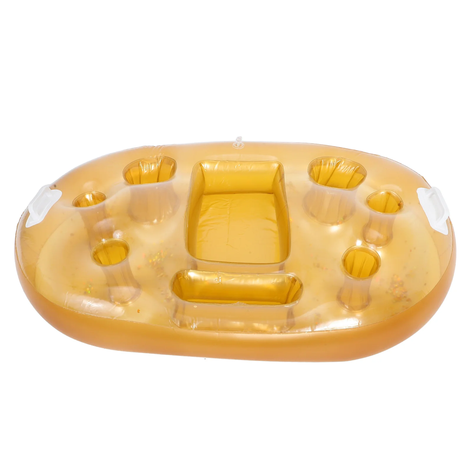 

Inflatable Pool Drink Holder Floating Beverage Float Pvc Cup Coaster Lightweight Reusable For Beach Hawaiian Party Swimming Pool