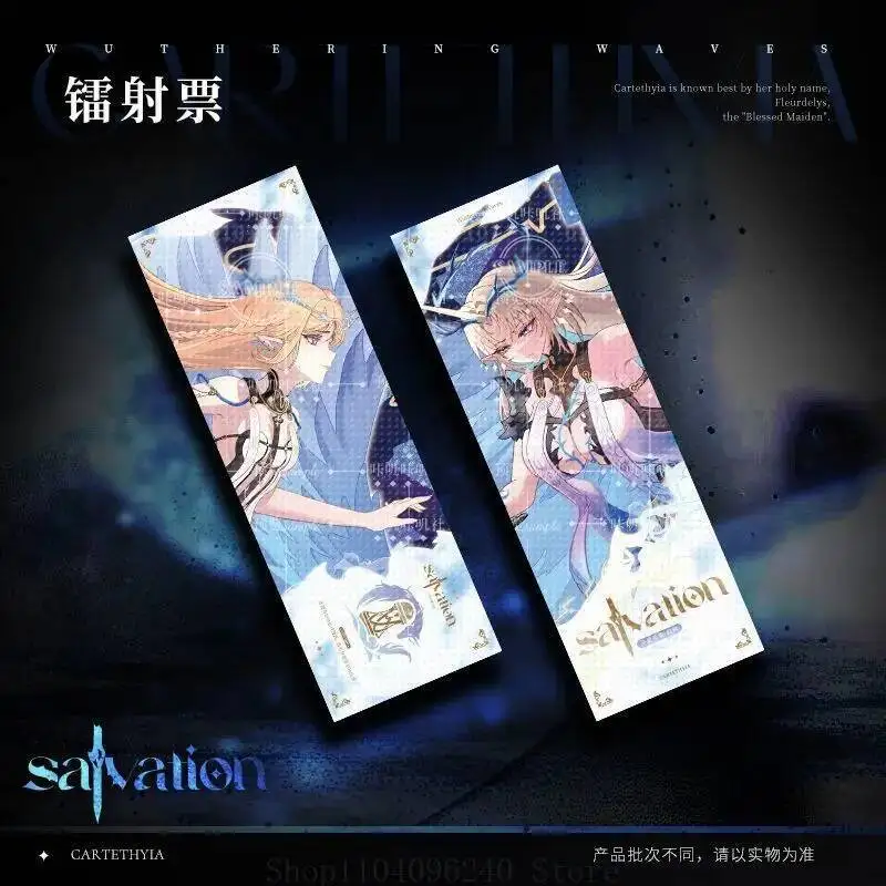 Anime GAME Wuthering Waves Cartethyia Anime Cosplay Acrylic Stand Model Plate Desk Decor Standing Sign Badge Laser Ticket Colore