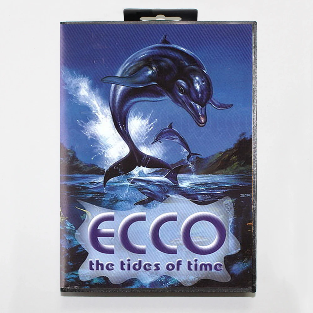 خرطوشة ألعاب Ecco II 16Bit MD مع صندوق RU لأنظمة Sega Megadrive Genesis