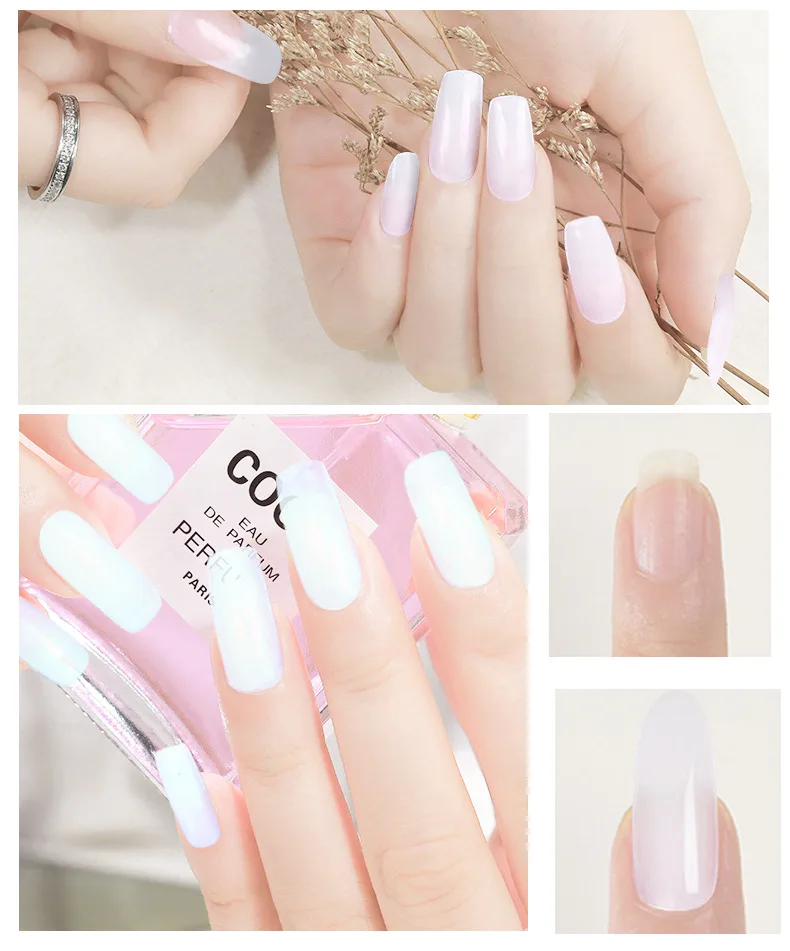 30ml Nail Extension Gel Nail Build Poly Nail Acrylic Gel UV LED Quick Extension of Crystal Model Painless Crystal Glue image 2