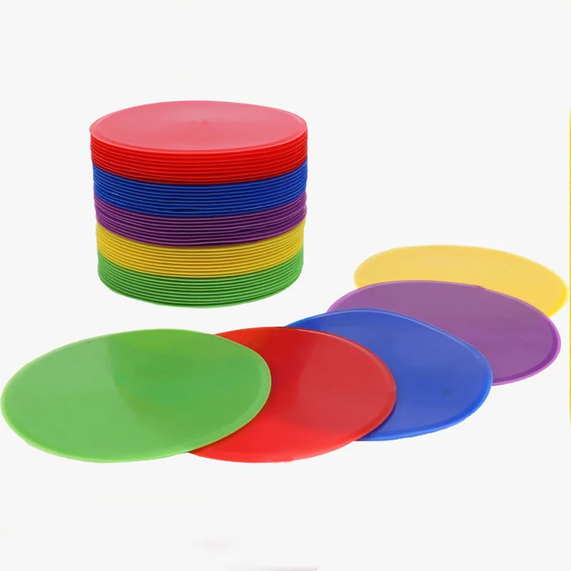 10pcs 12cm non-slip TPE agility marker discs, suitable for soccer, basketball, fitness, speed and agility training.