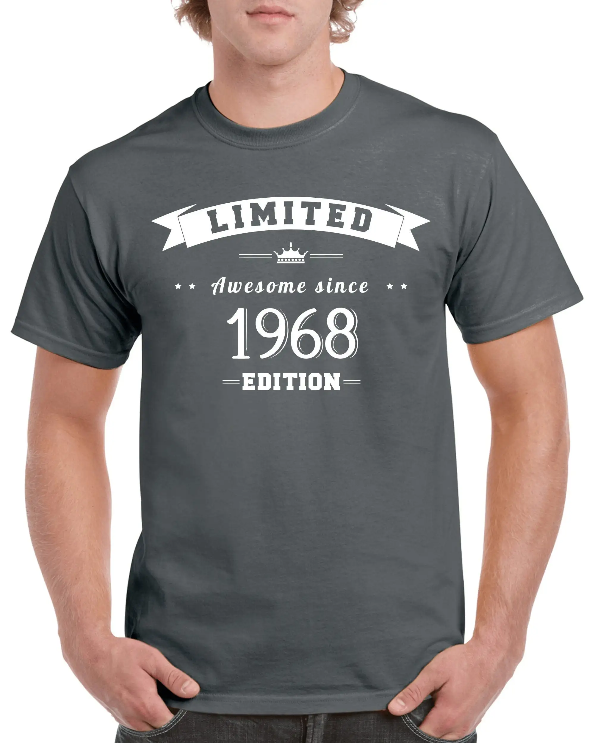 55Th Birthday T Shirt For Him Or Her Turning 55 Years Old And Born In 1968  Made Of 100 Pre Shrunk Cotton