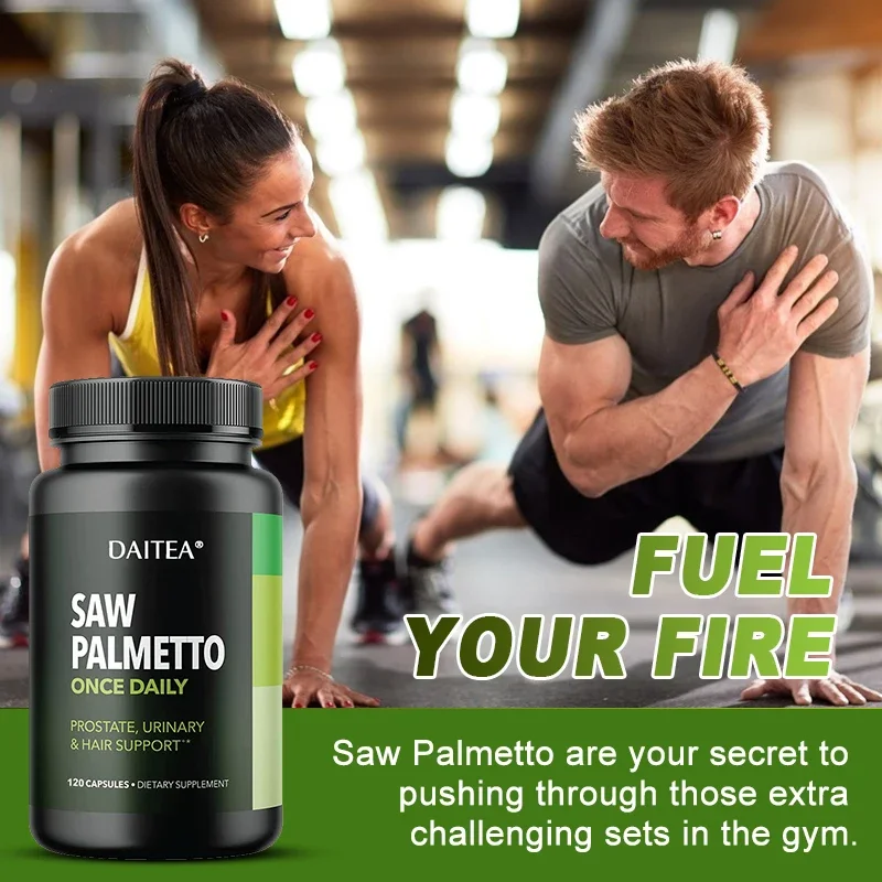 Saw Palmetto Supplement - Helps Urinary Tract Health, Reduces Urinary Frequency, Prevents Hair Loss, Supports Prostate Health