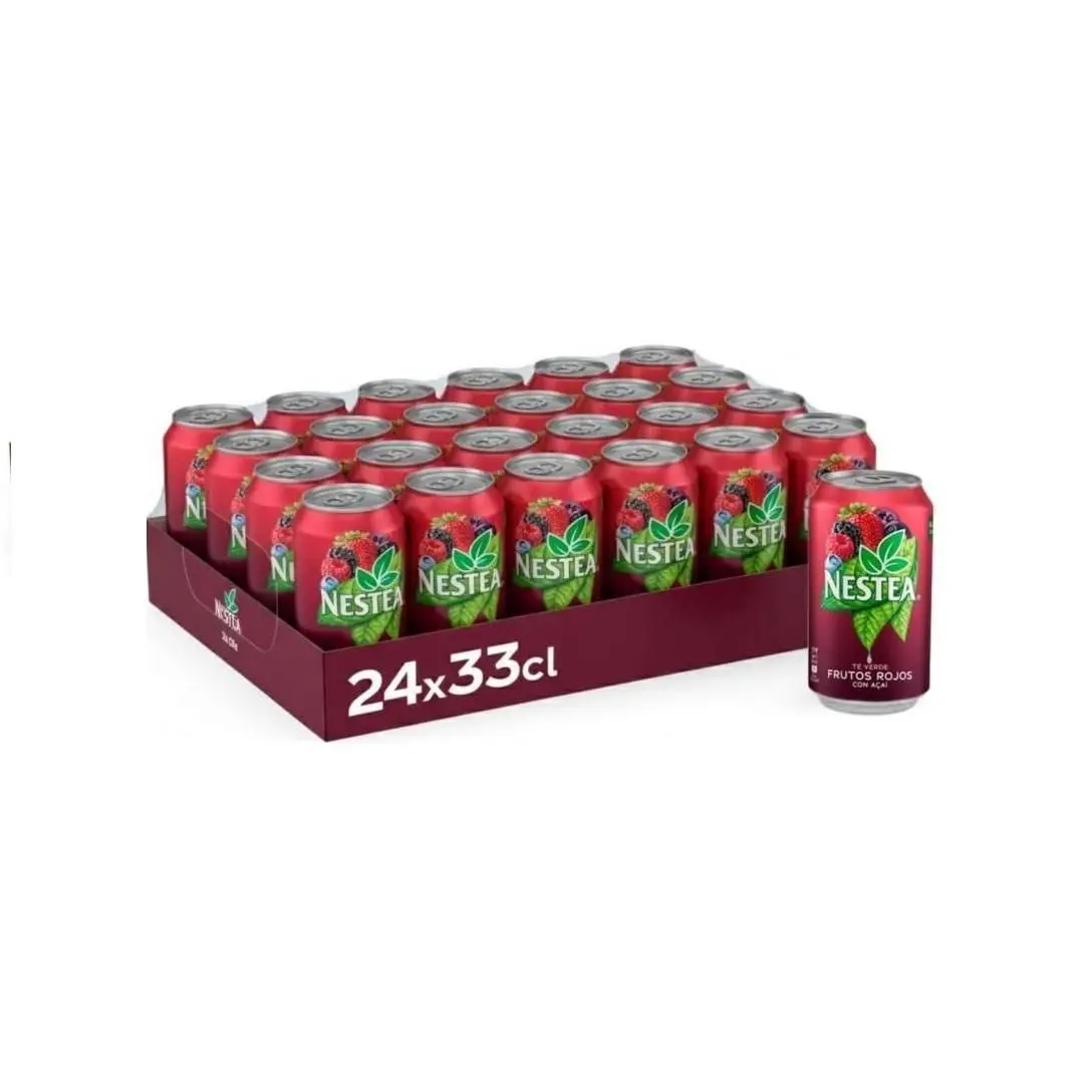PACK DE 24  -  NESTEA FRUTOS ROJOS Y ACAI LATA DE 330ML