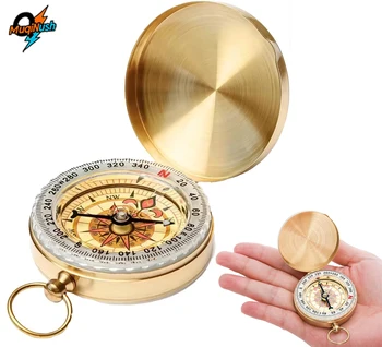 MuqiNush Classic Glow-in-the-Dark Pocket Compass 1