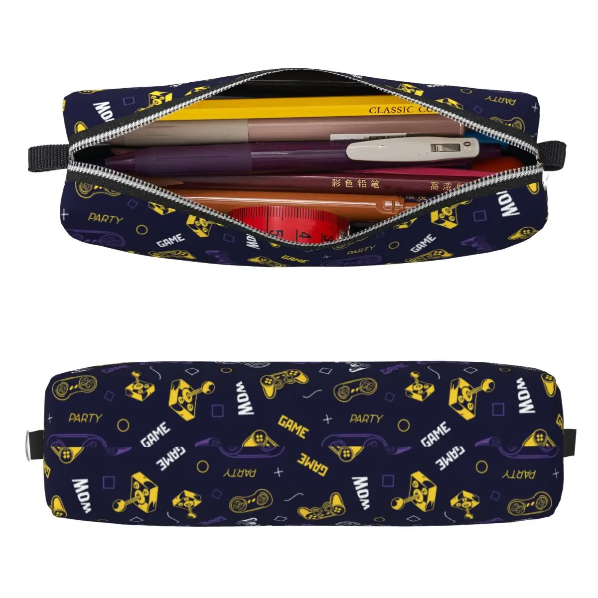 Game Controller Pattern Pencil Cases Pencilcases Pen for Girl Boy Big Capacity Pencil Bags School Supplies Gifts Stationery