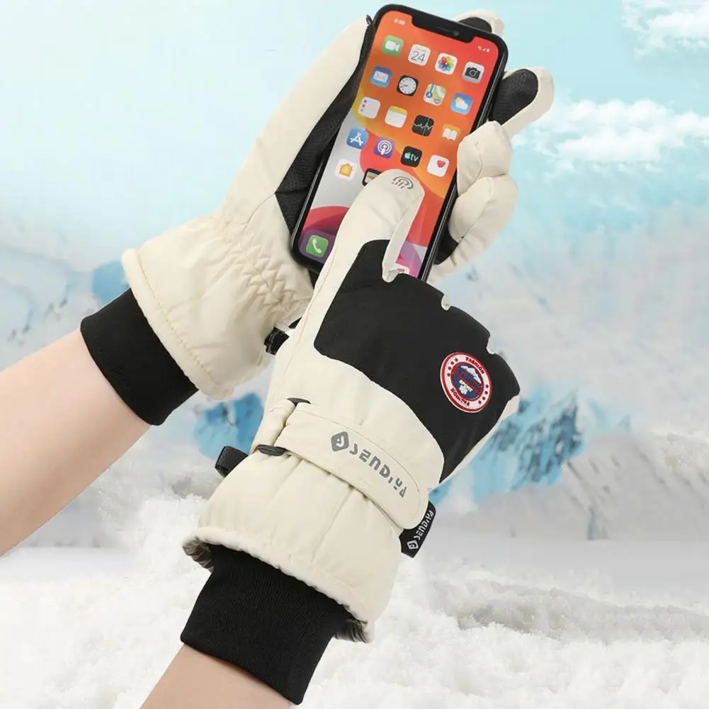 Winter Gloves Waterproof Gloves Waterproof Windproof Thermal Touchscreen Gloves for Cycling Stay Warm Connected on Winter Rides