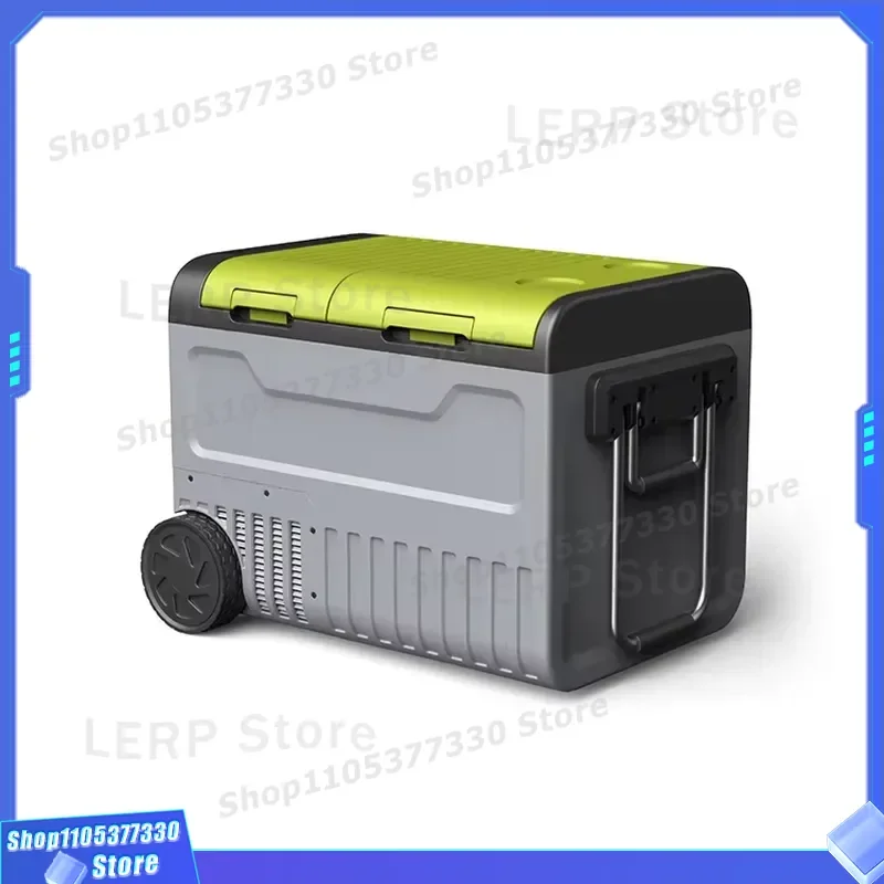 45L Portable Car Refrigerator 12V DC Compressor Cooler Large Capacity Camping Fridge for Outdoor Travel Vehicle Use Large