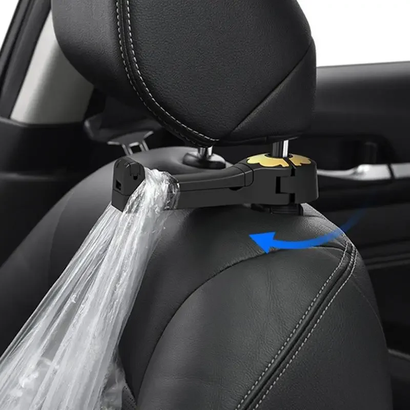 Gancho para respaldo de silla, ajustable, duradero, fácil de instalar, diseño Simple multifunción, accesorios de Interior de coche, soporte de gancho para asiento de coche
