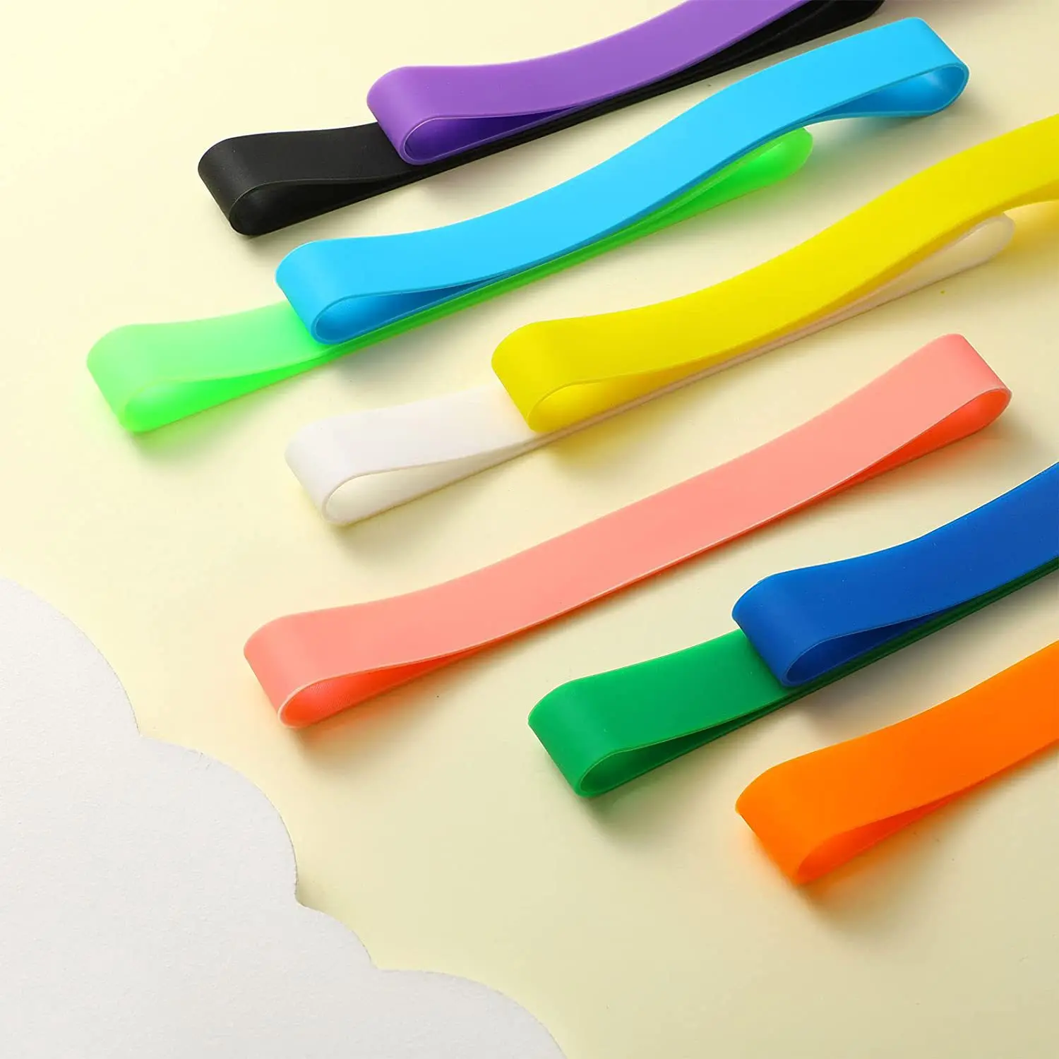 Imagem -06 - Elastic Binding Belt para Notebook Elástico Office Gift Packaging Cor Aleatória 12 Pcs