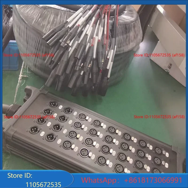 32 channel multi-channel cable box, multi-core Cannon signal cable, stage performance junction box, Cannon audio cable 50M