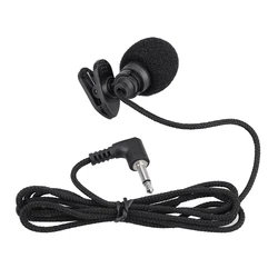 Mini Portable Clip-on Lapel Condenser Microphone 3.5mm Jack Condenser Microphone Mic for Computer PC Laptop Loundspeaker